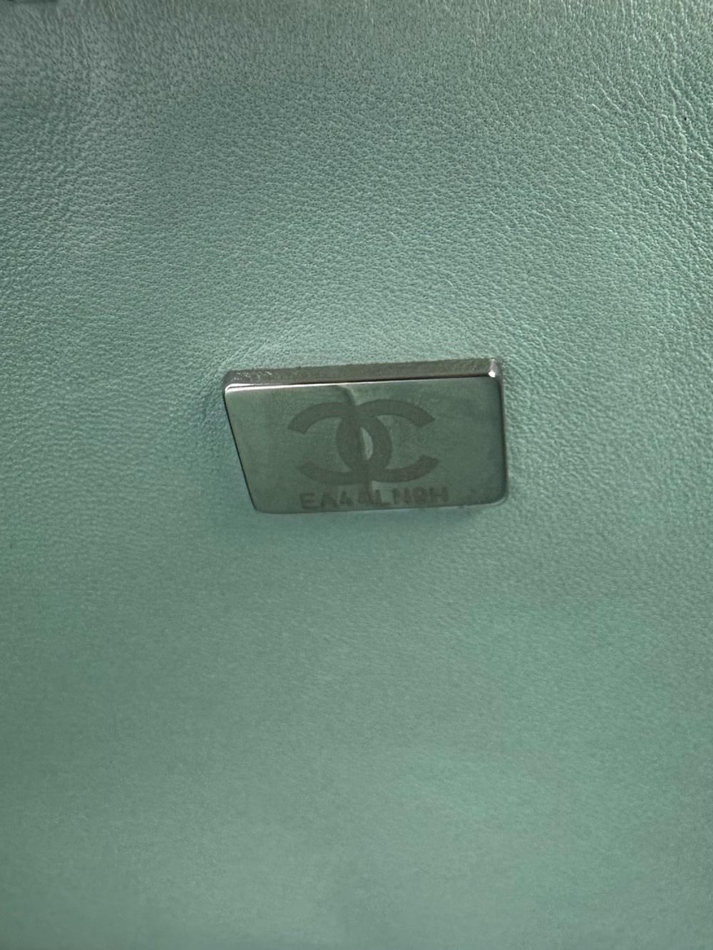 ❌SOLD IN BUNDLE❌Iridescent Light Blue Classic Double Flap Medium Silver Hardware - Picture 13 of 14